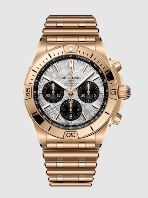 Review Breitling Chronomat B01 42 Erling Haaland Red Gold Replica watch RB01347A1F1R1